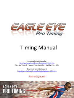 Timing Manual Download Latest Manual at Download Latest Software at