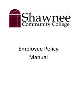 Employee Policy  Manual   