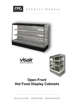 Open Front Hot Food Display Cabinets
