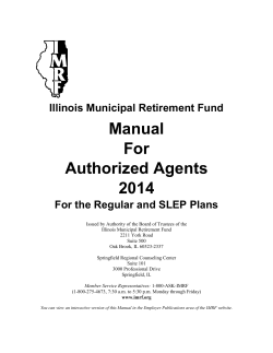 Manual For Authorized Agents 2014