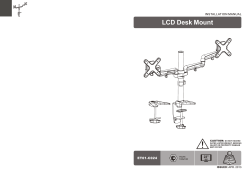 LCD Desk Mount ET01-C024 INSTALLATION MANUAL 23&#34;
