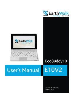 E10V2 EcoBuddy10 www.earthwalk.com 888.213.4900