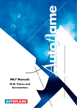 Mk7 Manual: M.M. Valves and Servomotors  