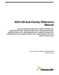 KEA128 Sub-Family Reference Manual