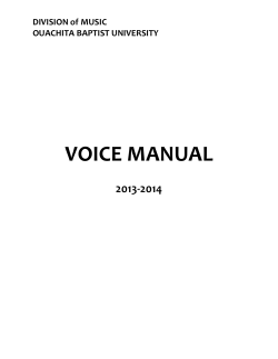 VOICE MANUAL  2013-2014