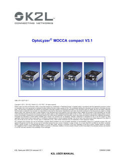 OptoLyzer MOCCA compact V3.1 ®
