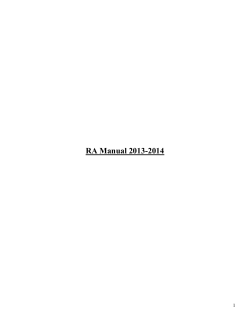 RA Manual 2013-2014 1