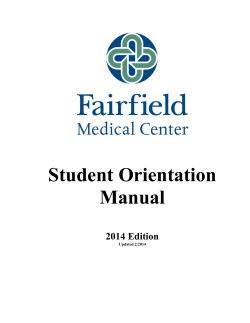 Student Orientation Manual  2014 Edition