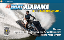 CERTIFICATION MANUAL Alabama Department of Conservation and Natural Resources Marine Police Division