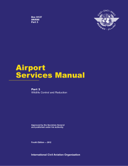 Airport Services Manual International Civil Aviation Organization Part 3