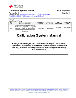  Calibration System Manual Doc #