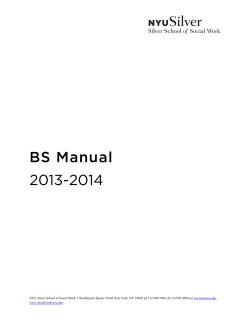 BS Manual 2013-2014