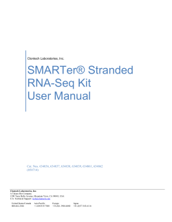 SMARTer® Stranded RNA-Seq Kit User Manual