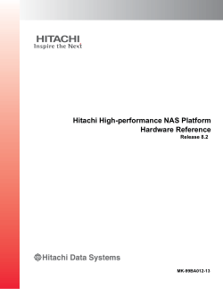 Hitachi High-performance NAS Platform Hardware Reference Release 8.2 MK-99BA012-13