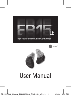 User Manual EB15LE-BN_Manual_ER098631-A_ENGLISH_v6.indd   1 4/3/14   3:52 PM