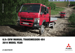 6.5 GVW manual transmission 4x4 2014 model year t