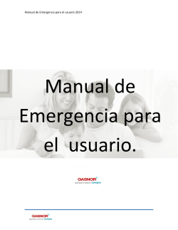 Manual de Emergencia para el  usuario.
