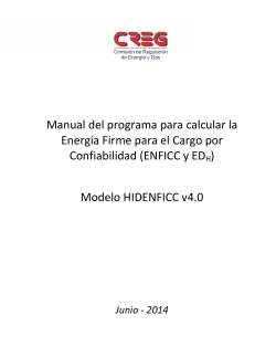 Manual del programa para calcular la Confiabilidad (ENFICC y ED )