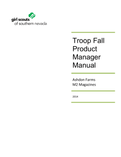 Troop Fall Product Manager