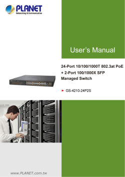 User’s Manual of GS-4210-24P2S  1