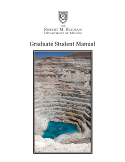 Graduate Student Manual