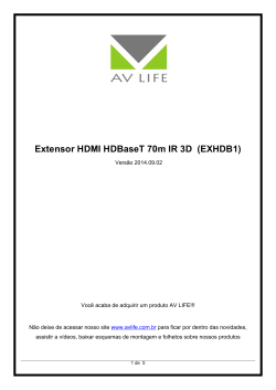 Extensor HDMI HDBaseT 70m IR 3D  (EXHDB1)