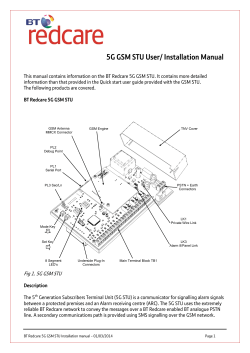 5G GSM STU User/ Installation Manual