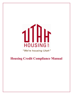 Housing Credit Compliance Manual
