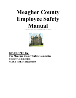Meagher County Employee Safety Manual