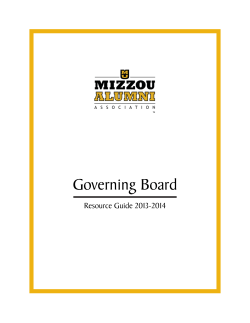 Governing Board Resource Guide 2013-2014