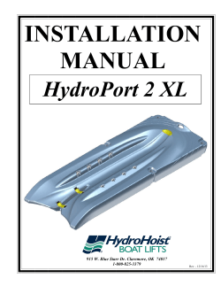 INSTALLATION MANUAL HydroPort 2 XL