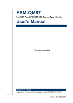 ESM-QM87 ’s Manual User