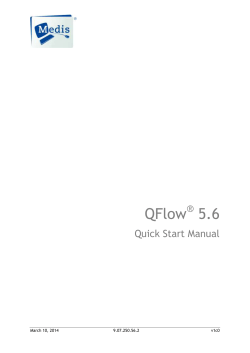 QFlow 5.6 Quick Start Manual