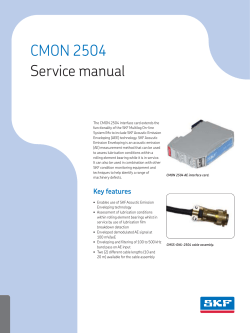 CMON 2504 Service manual