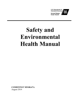 Safety and Environmental Health Manual COMDTINST M5100.47A