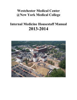 2013-2014 Westchester Medical Center @New York Medical College