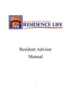 Resident Advisor Manual  1