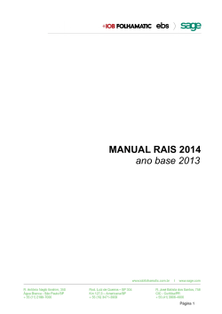MANUAL RAIS 2014 ano base 2013 Página 1