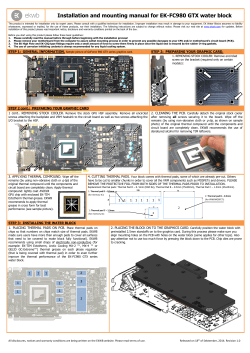 Installation and mounting manual for EK-FC980 GTX water block