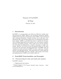 Manual of PostGEBT 1 Introduction Qi Wang