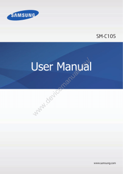 User Manual SM-C105 www.samsung.com