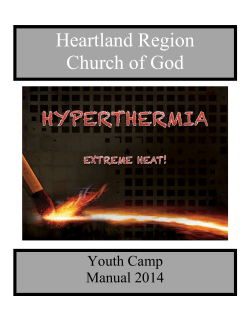 Heartland Region Church of God Youth Camp Manual 2014