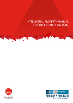Intellectual ProPerty Manual for the engIneerIng teaM