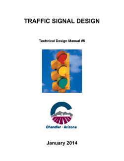 TRAFFIC SIGNAL DESIGN  January 2014 Technical Design Manual #5