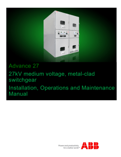 Advance 27  27kV medium voltage, metal-clad switchgear