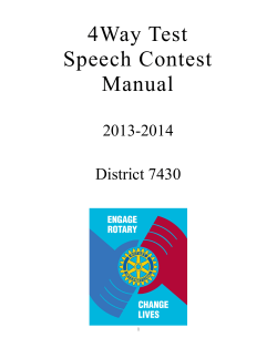 4Way Test Speech Contest Manual