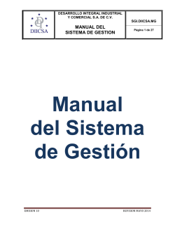 Manual del Sistema de Gestión