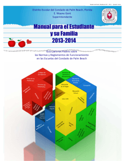 Manual para el Estudiante y su Familia 2013-2014