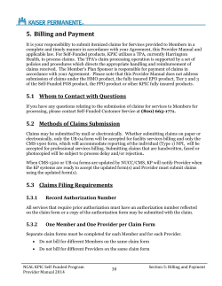 5. Billing and Payment