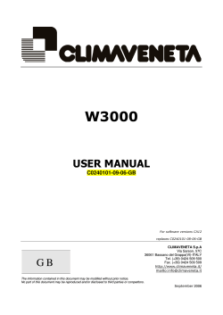 W3000 G B USER MANUAL